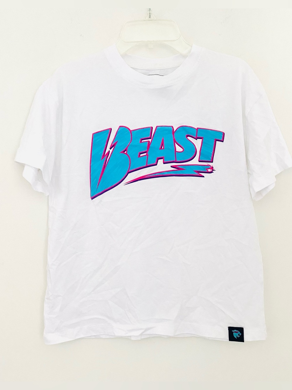 👍🏽Kids “MR. BEAST” White Short Sleeves T-Shirt SZ L (youth)